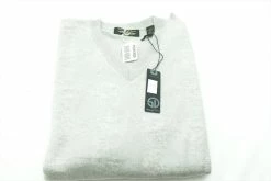 New Straight Down Merino Wool Sweater Mens Size Medium Mint V-Neck 220E 00634904 -Clothing Tops Sales Store 00634904 3 22143.1675978781