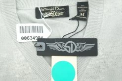 New Straight Down Merino Wool Sweater Mens Size Medium Mint V-Neck 220E 00634904 -Clothing Tops Sales Store 00634904 4 56154.1675978781