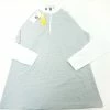 New FootJoy Sun Protection Pullover Size Medium Women White/Grey 391A 821219