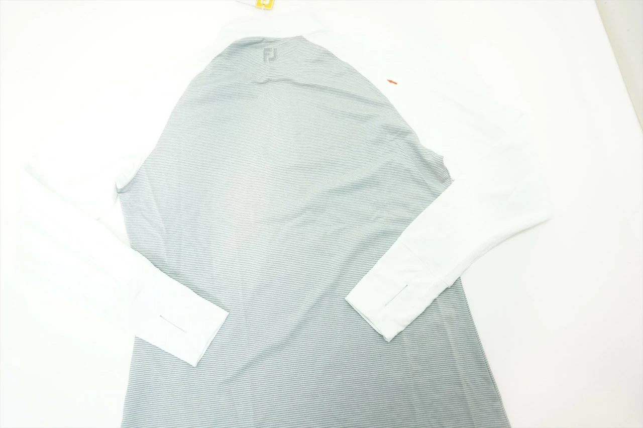 New FootJoy Sun Protection Pullover Size Medium Women White/Grey 391A 821219 5 New FootJoy Sun Protection Pullover Size Medium Women White/Grey 391A 821219 - Image 3
