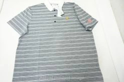 New Lacoste Sport Polo Mens XXL Deep Grey White Collar W/Logo 455A 847733