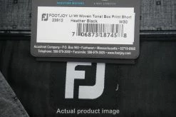 New FootJoy Lightweight Woven- Shorts Mens Size 30 Black 474A 00857255 -Clothing Tops Sales Store 00857255 2 59283.1599071081