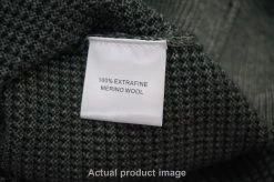 Peter Millar Waffle Merino Wool Sweater Mens Medium Forest Crewneck 484A 859058 -Clothing Tops Sales Store 00859058 4 86207.1600446993