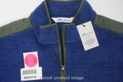 New Peter Millar Golf Sherpa Fleece Jacket Mens Medium Atlantic Blue 484B 859714 -Clothing Tops Sales Store 00859714 5 31341.1600446743