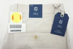 New FootJoy 1857 Sueded Cotton Twill Shorts Mens Size 36 Stone 487A 859850 -Clothing Tops Sales Store 00859850 5 81225.1677181739