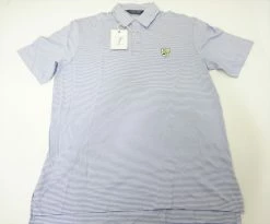 Ralph Lauren Polo Golf Classic W/ Logo Polo Mens Medium White/Violet 510A