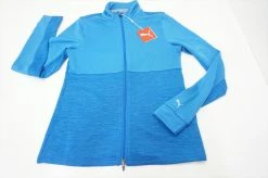 New Puma Heather Full Zip Jacket Womens Small Nebulas Blue Heather 523A 00874302