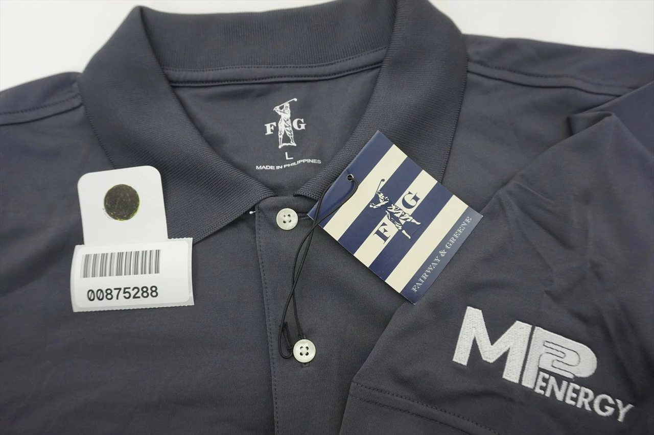 New Fairway & Greene Golf Corp Solid Polo Mens Large Graphite W/Logo 524A 875288 7 New Fairway & Greene Golf Corp Solid Polo Mens Large Graphite W/Logo 524A 875288 - Image 5