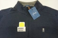 New Gear Golf 1/4Zip Sweater Pullover Mens Size Large Navy W/Logo 525A 00875337 11 New Gear Golf 1/4Zip Sweater Pullover Mens Size Large Navy W/Logo 525A 00875337 -Clothing Tops Sales Store 00875337 5 71168.1607703151