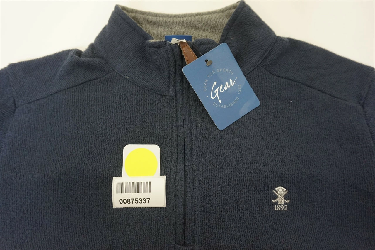 New Gear Golf 1/4Zip Sweater Pullover Mens Size Large Navy W/Logo 525A 00875337 7 New Gear Golf 1/4Zip Sweater Pullover Mens Size Large Navy W/Logo 525A 00875337 - Image 5