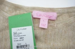 New Lilly Pulitzer Jupiter Sweater Dress Wool Womens Large PB Camel 531A 876668 -Clothing Tops Sales Store 00876668 2 51519.1608050893