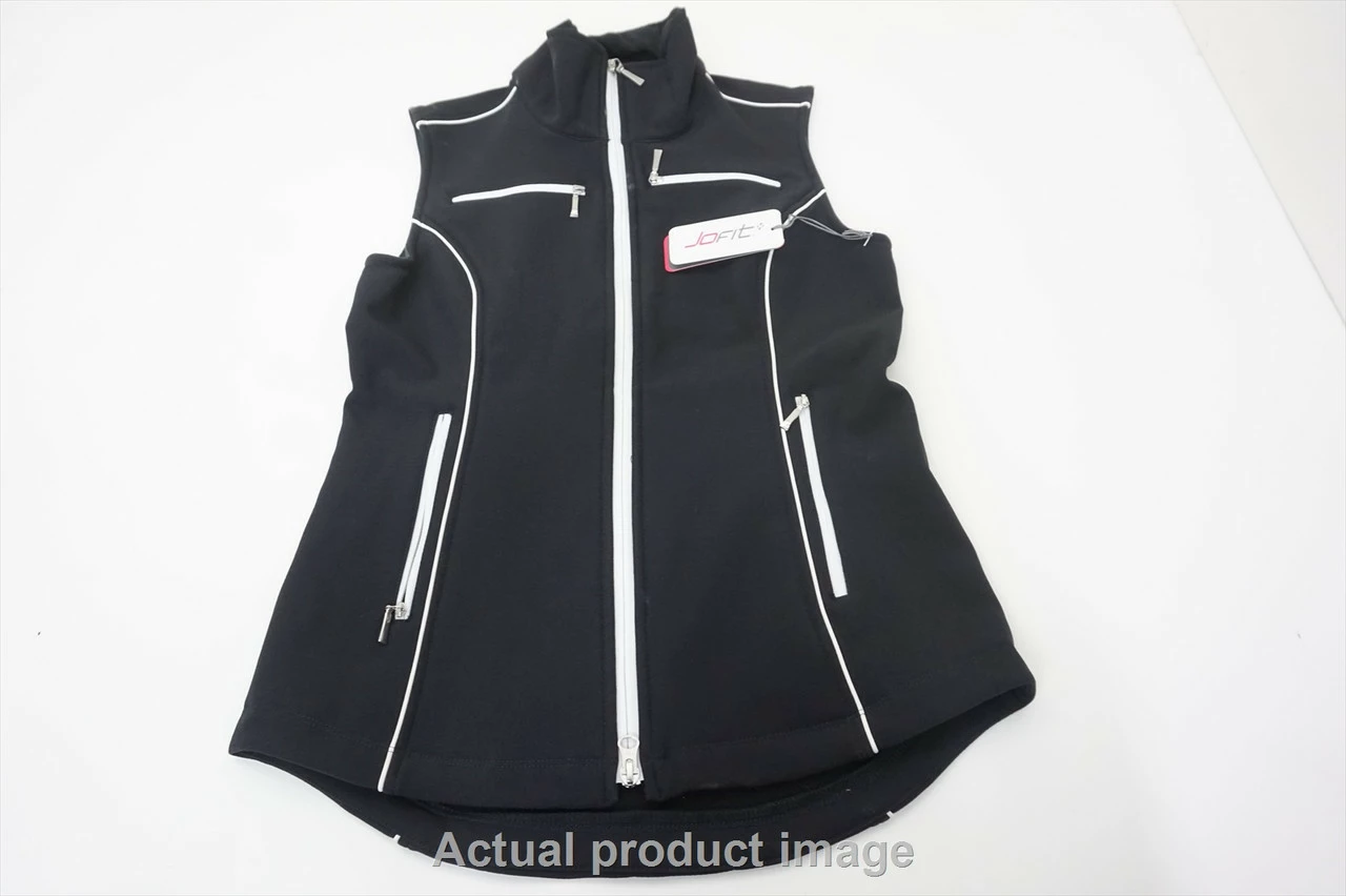 New Jofit Golf Piped Performance Vest Womens Size X-Small Black 531A 00876670 2 New Jofit Golf Piped Performance Vest Womens Size X-Small Black 531A 00876670