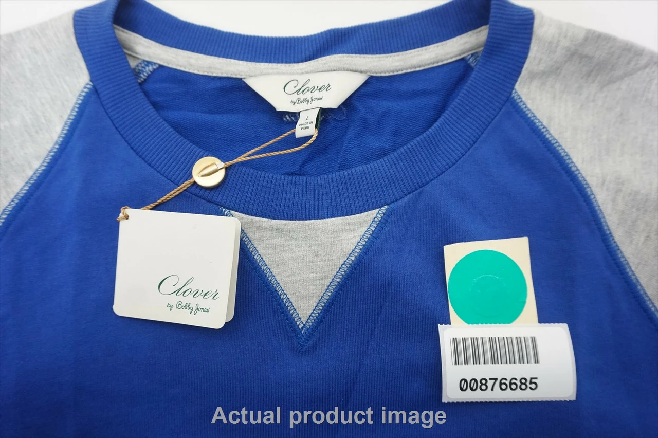 New Bobby Jones Crewneck Sweater Womens Large Sapphire Sea V-Neck 531A 00876685 7 New Bobby Jones Crewneck Sweater Womens Large Sapphire Sea V-Neck 531A 00876685 - Image 5