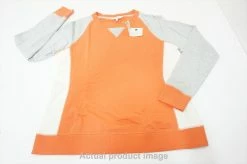 New Bobby Jones Golf Crewneck Sweater Womens Large Terracotta V-Neck 531A 876687