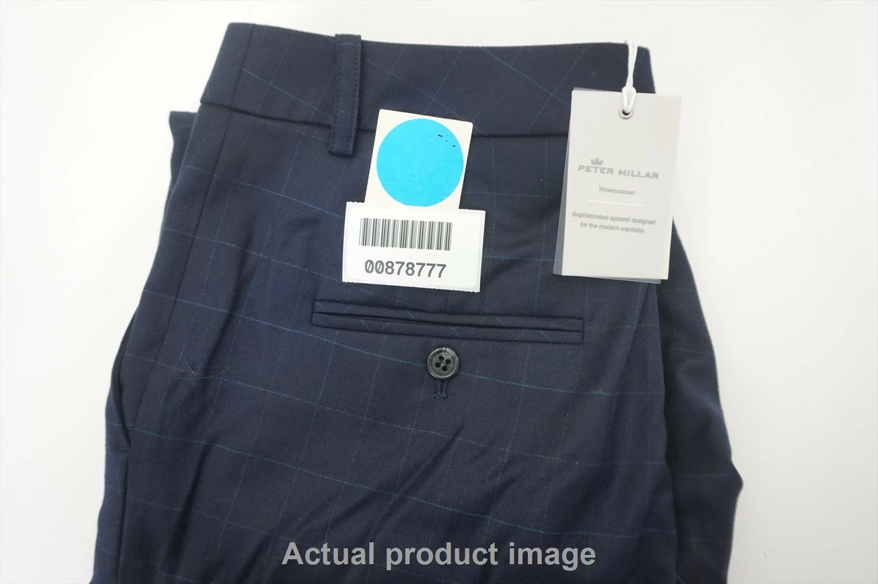 New Peter Millar Golf Wool Pants Womens Size 4 Navy Regular 533A 7 New Peter Millar Golf Wool Pants Womens Size 4 Navy Regular 533A - Image 5