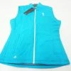 NEW Adidas Golf Clima Warm Vest Womens Size Medium Aqua Blue W/Logo 555A 892377 -Clothing Tops Sales Store 00892377 1 67398.1663815870