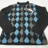 NEW Sun Mountain WMNS Argyle Sweater Womens Size Large Black/Niagra 555A 893350