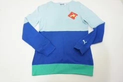 NEW Puma Golf Crewneck Sweater Womens Size Small Sky/Blue/Green 556A 00893373