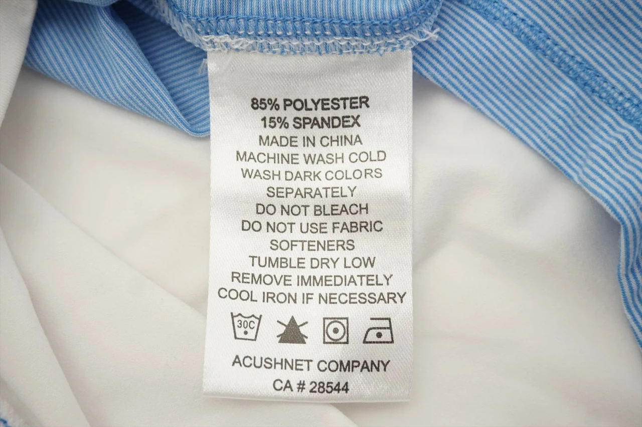 FootJoy Peach Jersey SS Ministripe Zip Polo Womens Medium White/Bluejay 557A 6 FootJoy Peach Jersey SS Ministripe Zip Polo Womens Medium White/Bluejay 557A - Image 4