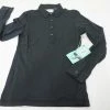 NEW Linksoul Golf Roll Up Long Sleeve Polo Womens Size Small Black 558A 00894427