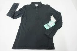 NEW Linksoul Golf Roll Up Long Sleeve Polo Womens Size Small Black 558A 00894427