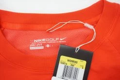 NEW Nike Golf Dri-Fit Pullover Womens Size Small Red RegularW/Logo 558A 894435 -Clothing Tops Sales Store 00894435 2 17083.1663816326