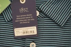 NEW FootJoy 1857 Drirelease Pinstripe Jersey Polo Mens Large Navy/Azure 566B 8 NEW FootJoy 1857 Drirelease Pinstripe Jersey Polo Mens Large Navy/Azure 566B -Clothing Tops Sales Store 00902899 2 74615.1663816391