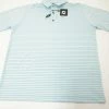 NEW FootJoy Lisle Classic Stripe AF Polo Mens Large Ice Blue/Grey 569C 904575 -Clothing Tops Sales Store 00904575 1 19493.1663816207
