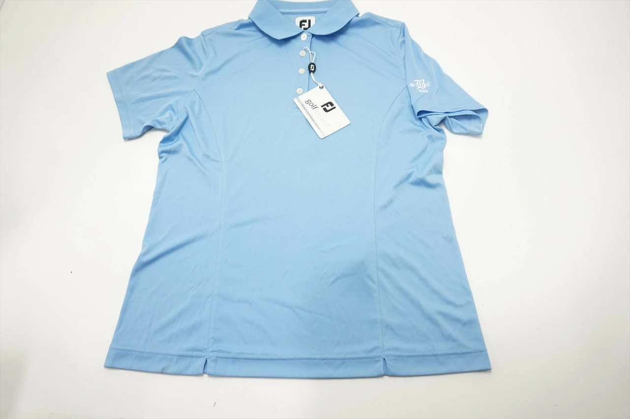 NEW FootJoy Golf Classic W Logo Polo Womens Size Medium Blue 580B 00908106 3 NEW FootJoy Golf Classic W Logo Polo Womens Size Medium Blue 580B 00908106