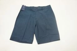 FootJoy 1857 Golf Woven Chambray Print Shorts Size W32 Navy/Wedgewood 583B