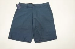 FootJoy 1857 Woven Chambray Print Shorts Mens Size 34 W34 Navy/Wedgewood 587A