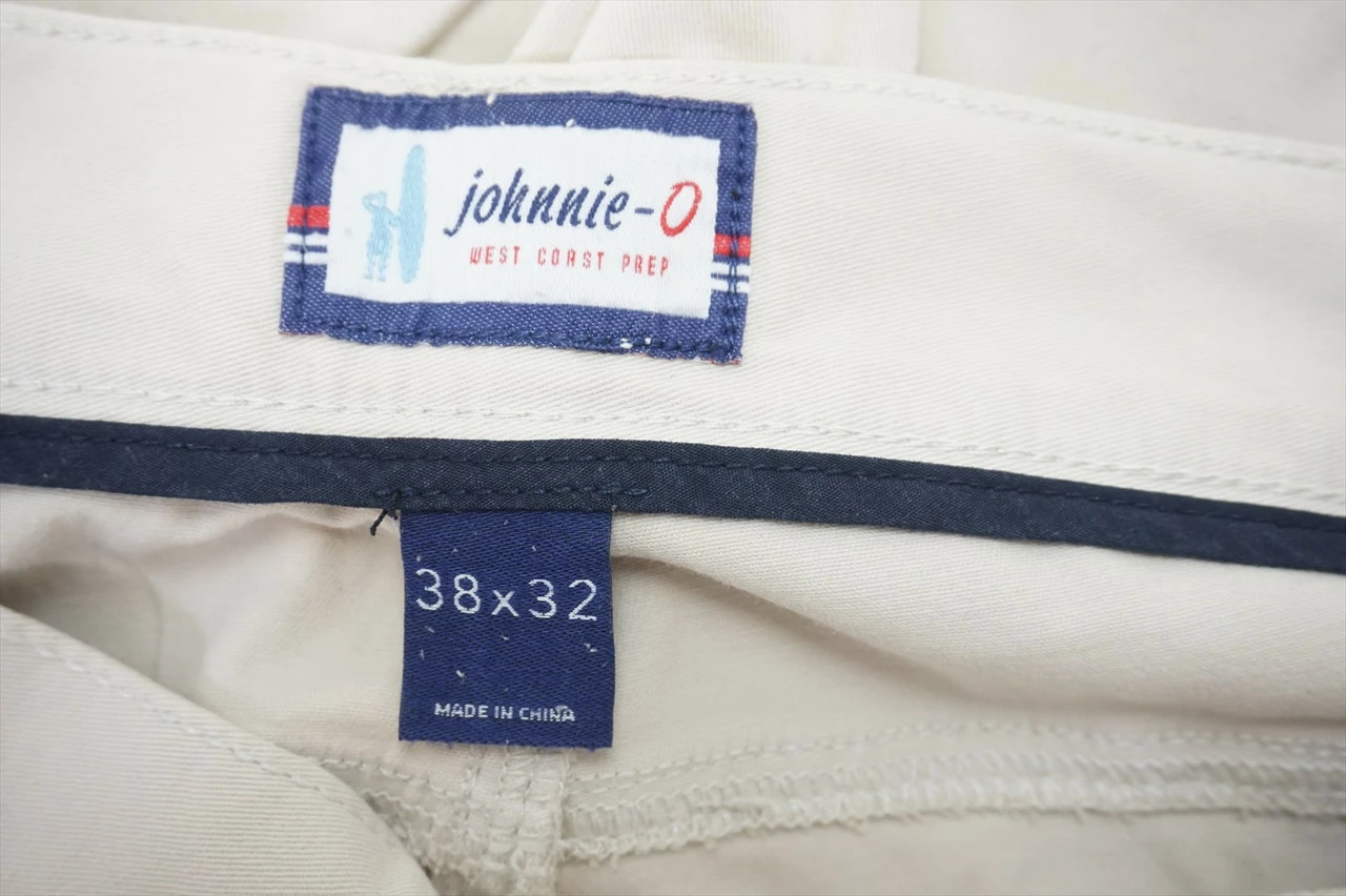 NEW Johnnie-O Golf Classics Pants Mens W38 L32 32 White Regular 592B 00913561 4 NEW Johnnie-O Golf Classics Pants Mens W38 L32 32 White Regular 592B 00913561 - Image 2