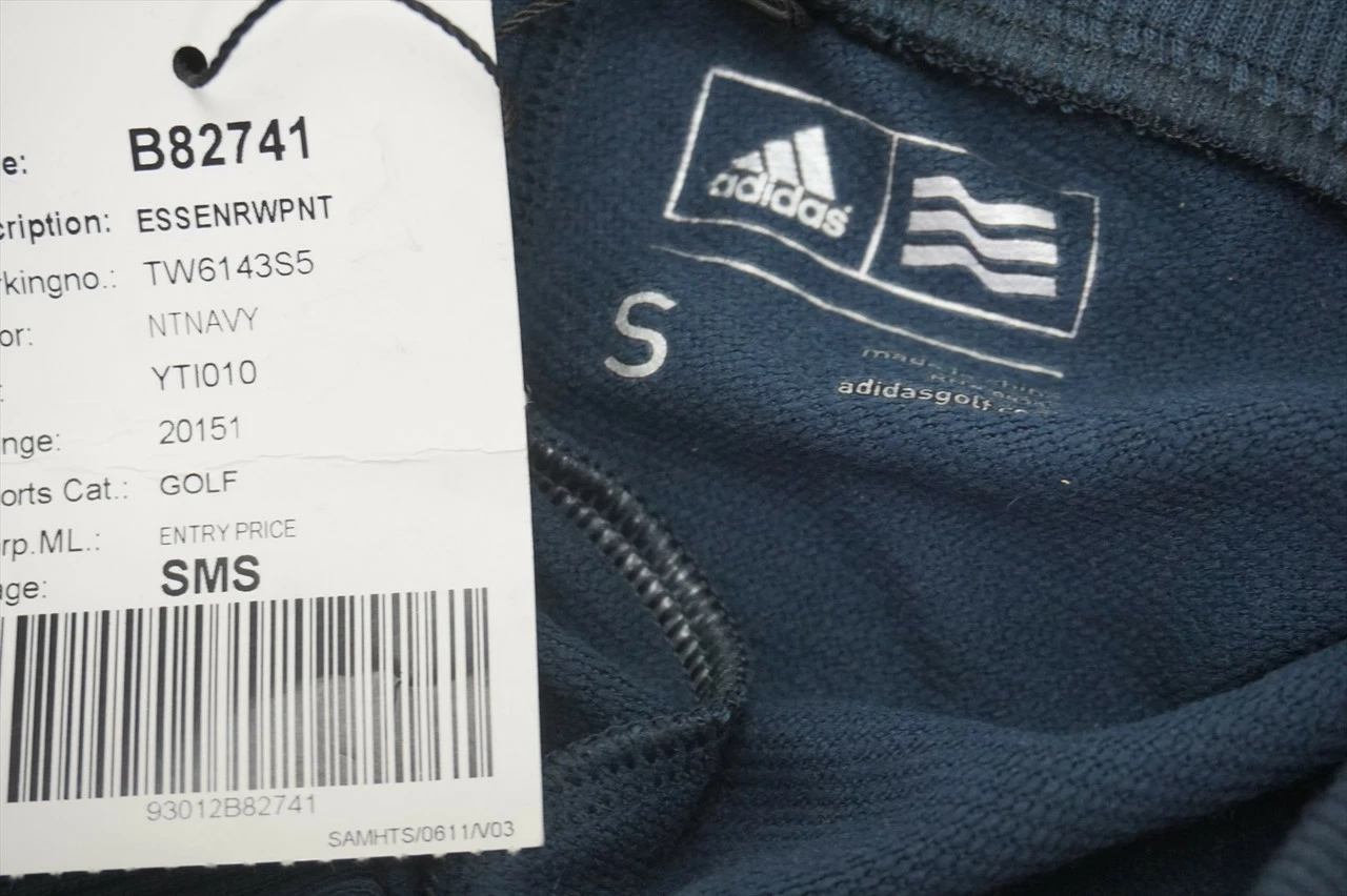 NEW Adidas Golf Jogguer Pants Mens Waist Size W Small Navy 592B 00913562 4 NEW Adidas Golf Jogguer Pants Mens Waist Size W Small Navy 592B 00913562 - Image 2