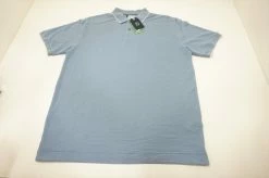 FootJoy 1857 Lifestyle Collection Dririse Pique Tipped Polo Mens Large Blue 597A