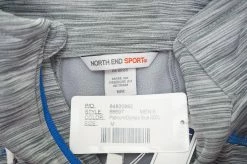 North End Flux Mlange Bonded Fleece Jacket Mens Medium Platinum/Blue 599A -Clothing Tops Sales Store 00915497 2 46489.1663816942