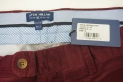 Peter Millar Crisman Performance Corduroy Pants Mens Size W34 L32 Claret 616B -Clothing Tops Sales Store 00924523 2 67170.1663817029