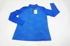 NEW FootJoy Printed Sun Protection Shirt Pullover Womens Medium Cobalt 618A