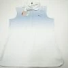 NEW Puma Golf Road Map Sleeveless Polo Womens Size Small Bright White/Blue 619A