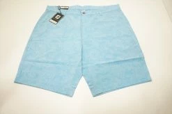 NEW FootJoy Golf Batik Print Shorts Mens Waist Size 38 W38 Light Blue 626C