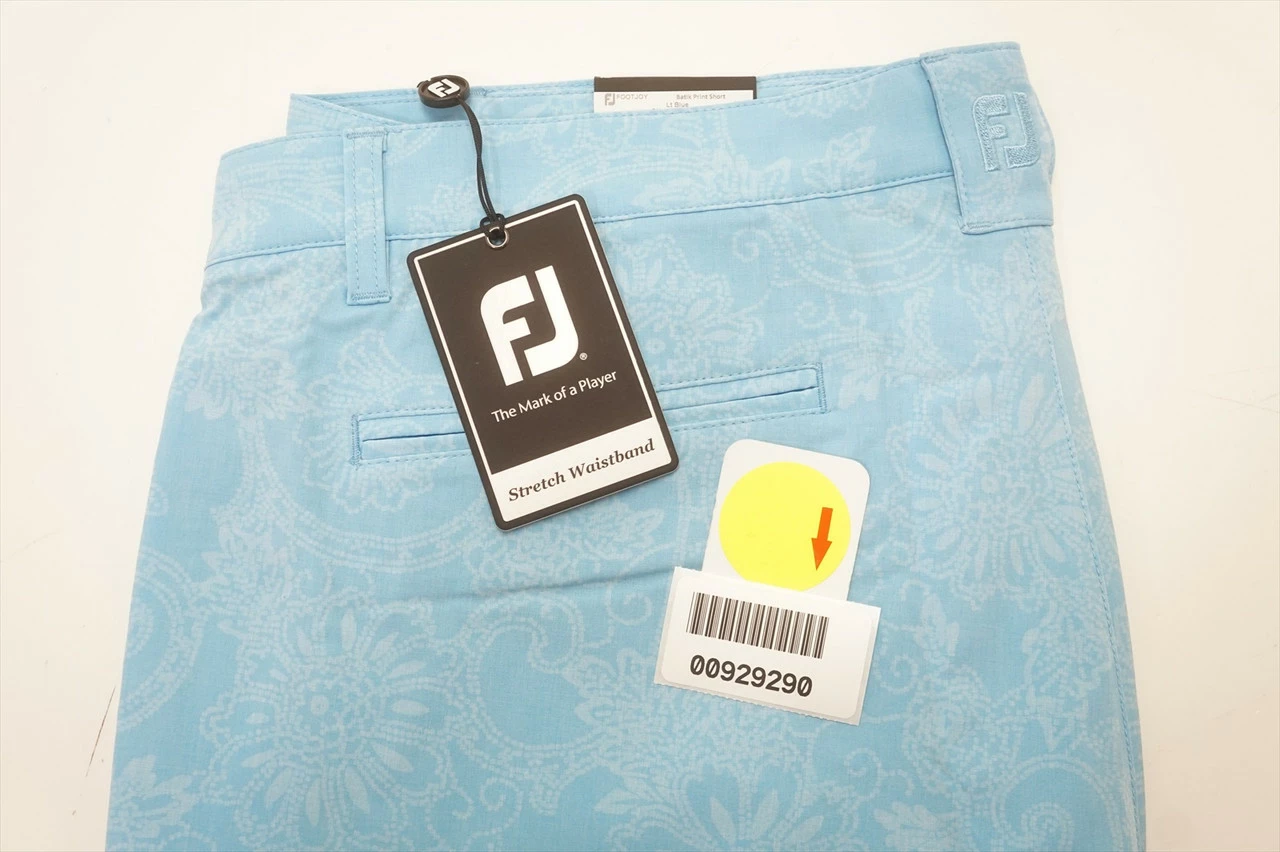 NEW FootJoy Golf Batik Print Shorts Mens Waist Size 38 W38 Light Blue 626C 7 NEW FootJoy Golf Batik Print Shorts Mens Waist Size 38 W38 Light Blue 626C - Image 5