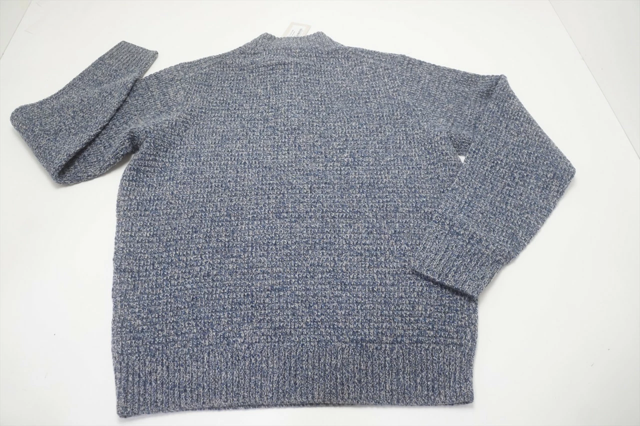 Peter Millar Textured Mock Merino Wool Sweater Mens Medium Grey Crewneck 629B 5 Peter Millar Textured Mock Merino Wool Sweater Mens Medium Grey Crewneck 629B - Image 3