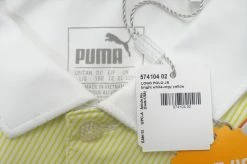 Puma Golf Logo Jr Polo Boys Size Large 11-12Y Bright White/Nrgy Yellow 632B -Clothing Tops Sales Store 00933590 2 89506.1663817542