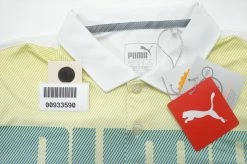 Puma Golf Logo Jr Polo Boys Size Large 11-12Y Bright White/Nrgy Yellow 632B -Clothing Tops Sales Store 00933590 5 04750.1663817543