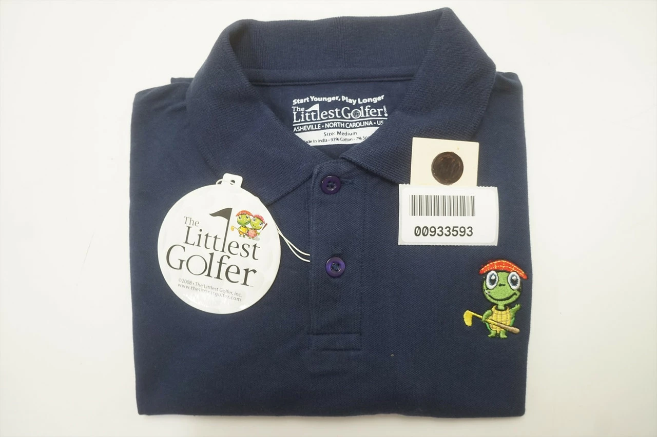 NEW Littlest Golfer Golf Polo Boys Size Medium Black Regular 632B 00933593 7 NEW Littlest Golfer Golf Polo Boys Size Medium Black Regular 632B 00933593 - Image 5