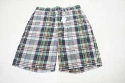 NEW Garb Golf Solid Shorts Boys Waist Size XL 11-12Y Blue/Green/Yellow 636A
