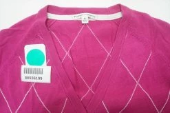 NEW Fairway & Greene Golf V-Neck Sweater Womens Size Medium Pink 642A 00936199 -Clothing Tops Sales Store 00936199 5 90576.1663818007