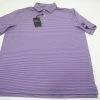 Level Wear Golf Oath Polo Mens Large Purple Heart/White W/Logo 642C 937242