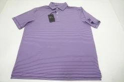Level Wear Golf Oath Polo Mens Large Purple Heart/White W/Logo 642C 937242