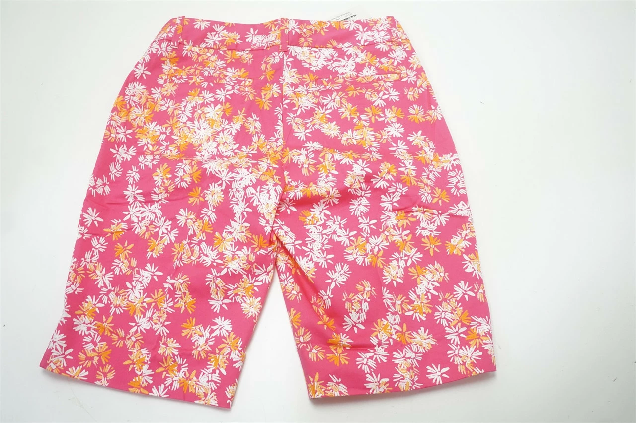 NEW Bobby Jones Golf Printed Shorts Womens Size 2 Island Pink 642D 00937310 5 NEW Bobby Jones Golf Printed Shorts Womens Size 2 Island Pink 642D 00937310 - Image 3