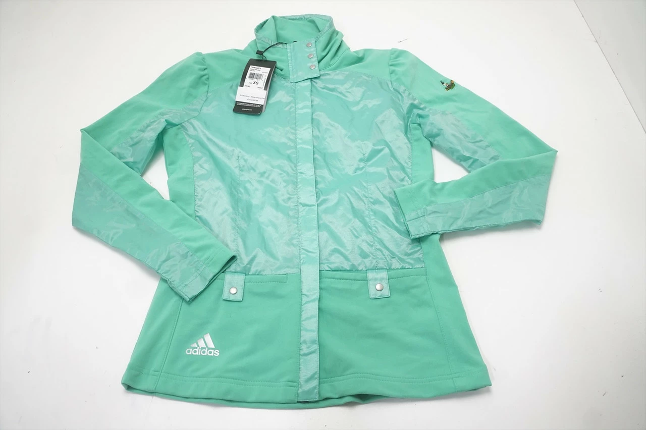 Adidas Golf Climaproof Jacket Womens Size X-Small Cerulean W/Logo 649B 940344 3 Adidas Golf Climaproof Jacket Womens Size X-Small Cerulean W/Logo 649B 940344